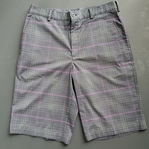 Nike Men's Golf Shorts - Black w/ Tech Plaid. 32W